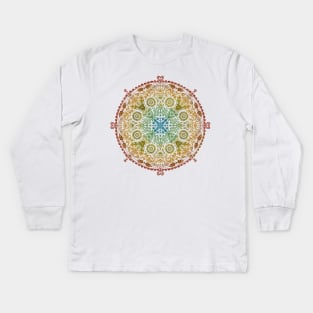 Frozen Mandala Kids Long Sleeve T-Shirt